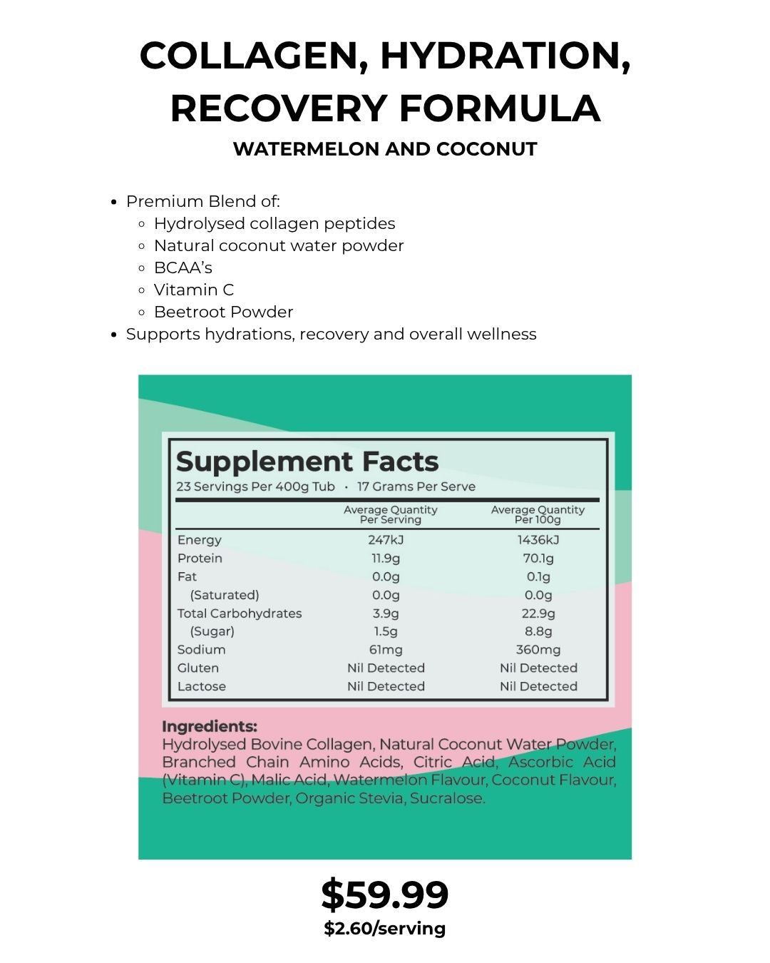 Collagen Hydration & Recovery — Watermelon Coconut