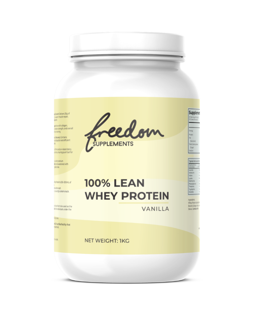 100% Lean Whey Protein — Clean, High-Performance Protein